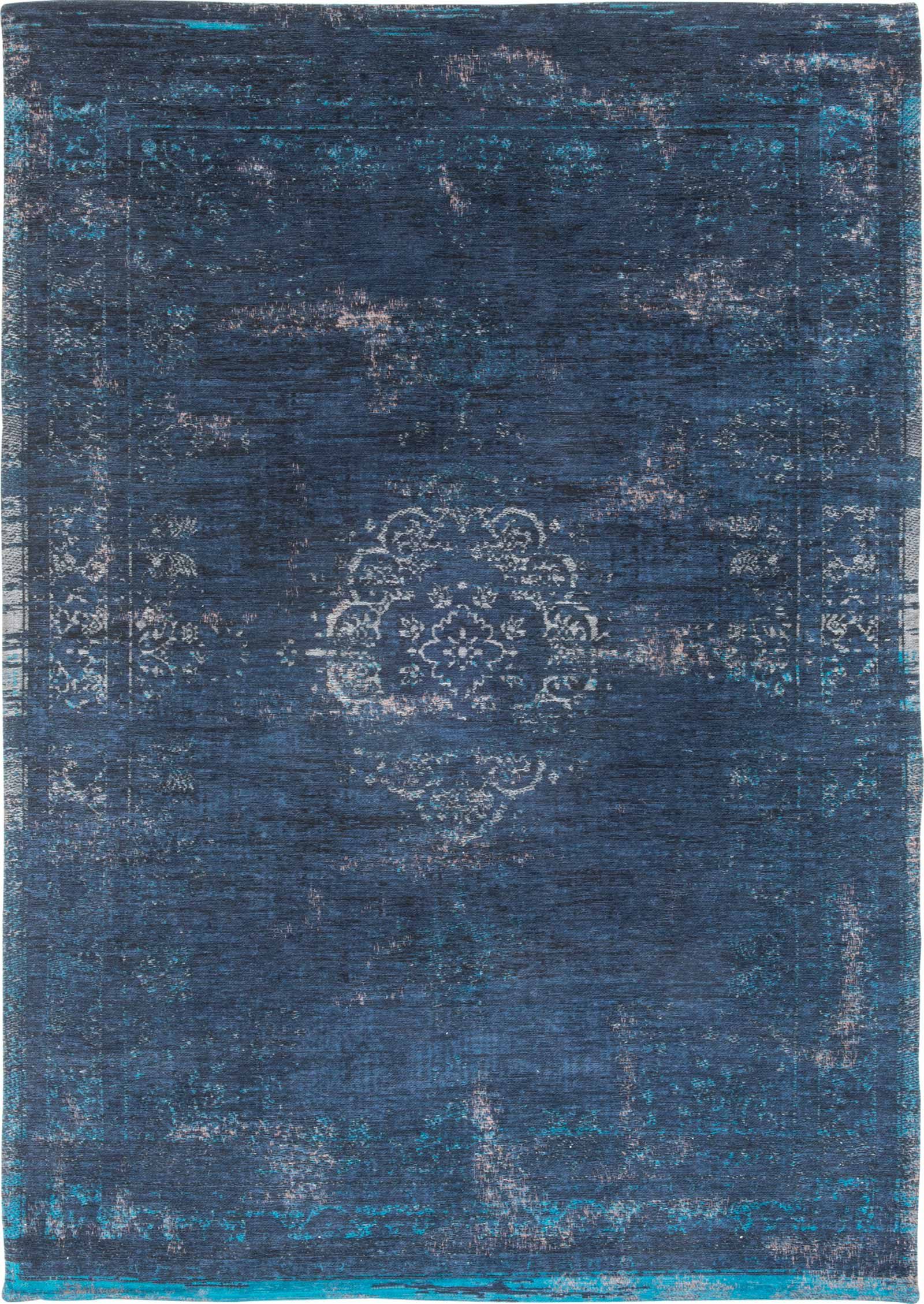 rugs Louis De Poortere CA 8254 Fading World Medaillon Blue Night