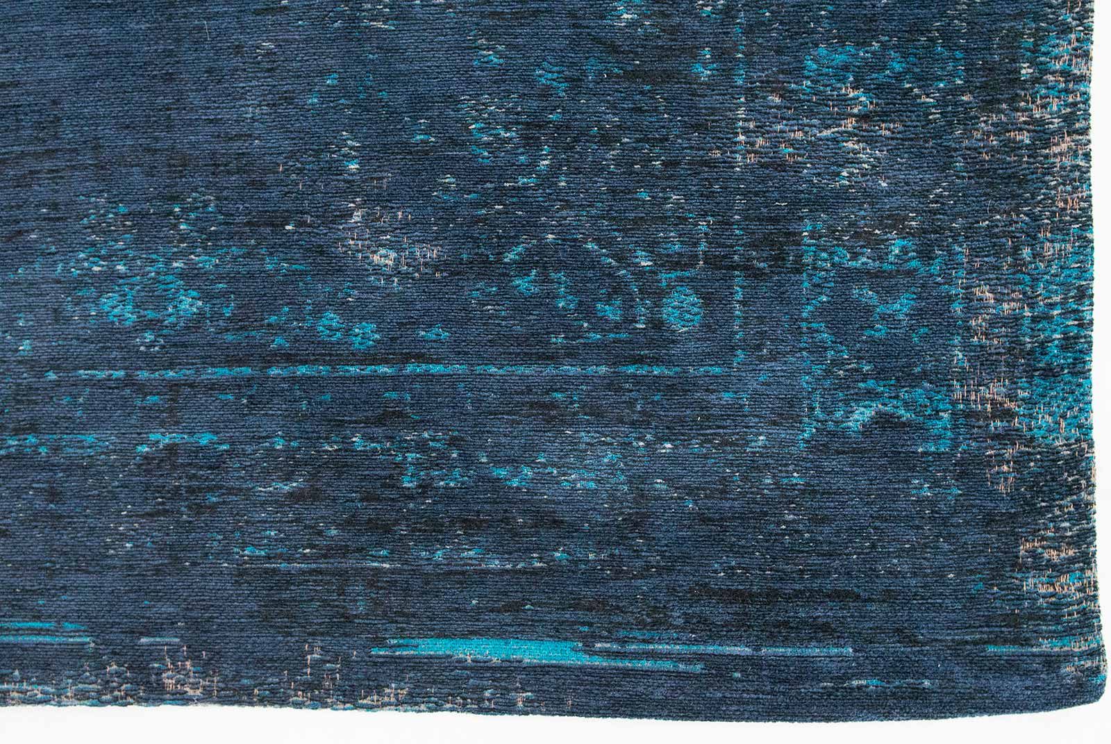 rugs Louis De Poortere CA 8254 Fading World Medaillon Blue Night corner