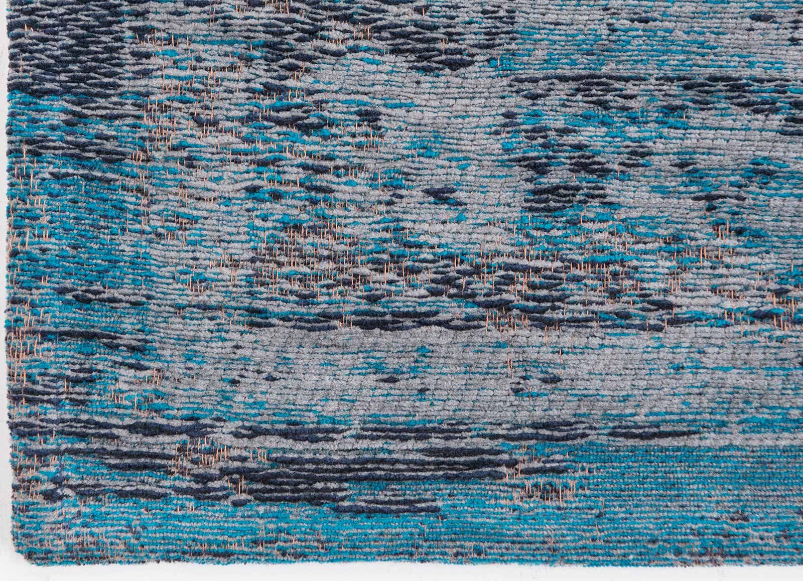 rugs Louis De Poortere CA 8255 Fading World Medaillon Grey Turquoise corner