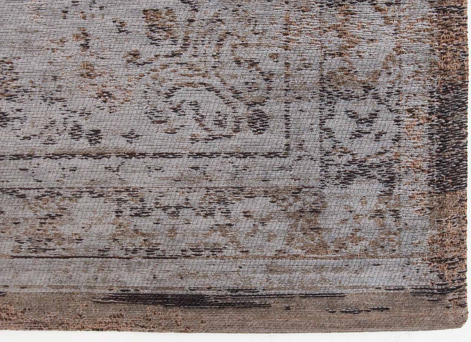 rugs Louis De Poortere CA 8257 Fading World Medaillon Grey Ebony corner