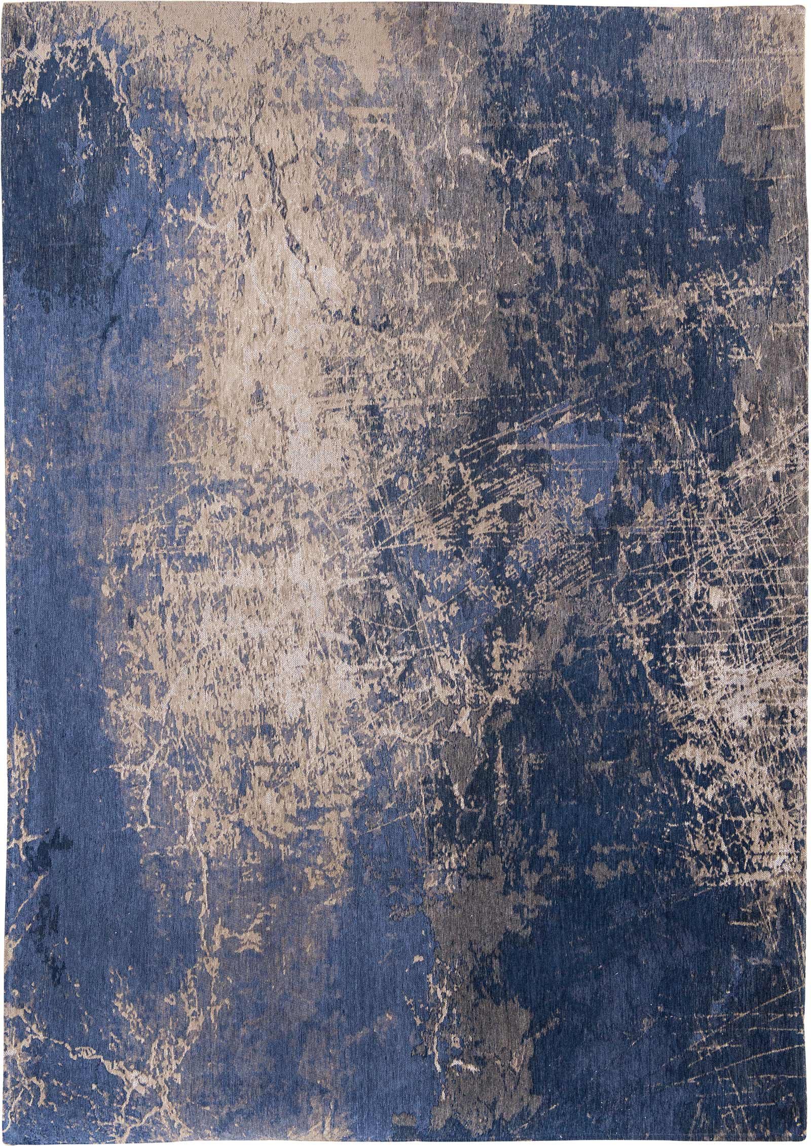 rugs Louis De Poortere CA 8629 Mad Men Cracks Abyss Blue