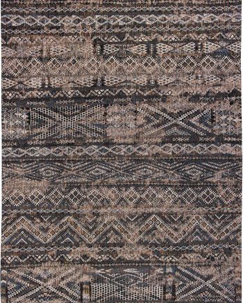 Louis De Poortere rug CA 9113 Antiquarian Kilim Black Rabat