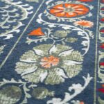 Louis De Poortere rug Antiquarian Suzani 9730 Nordic zoom vertical