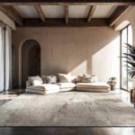 Louis De Poortere rug Mad Men Sol 9735 Albatre Ambiance