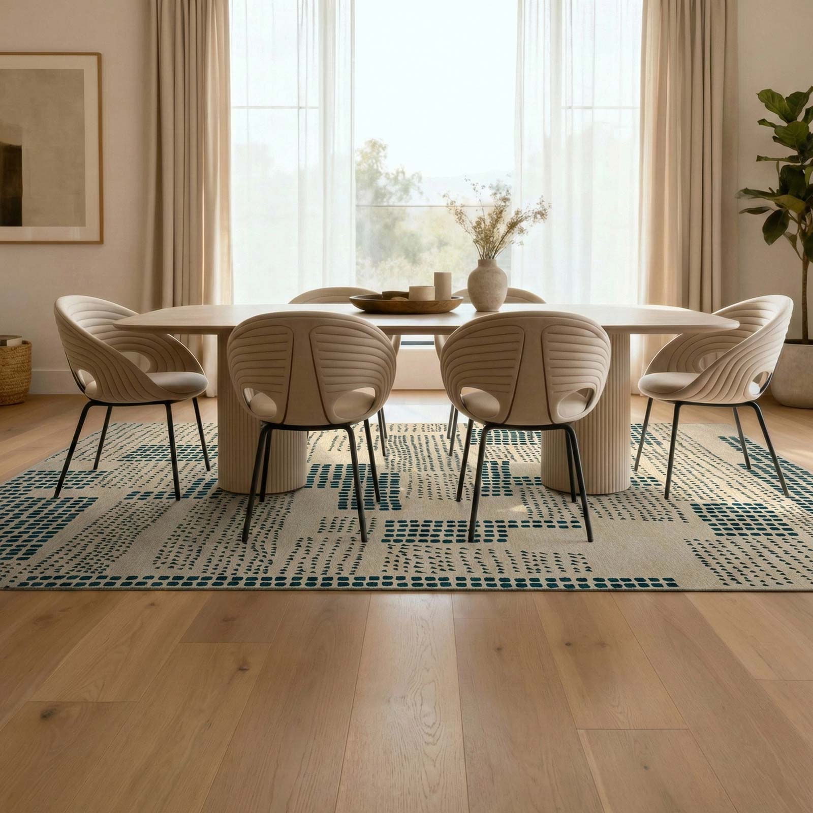 Louis De Poortere rug Craft 2076 Zen Garden Scots Pine interior