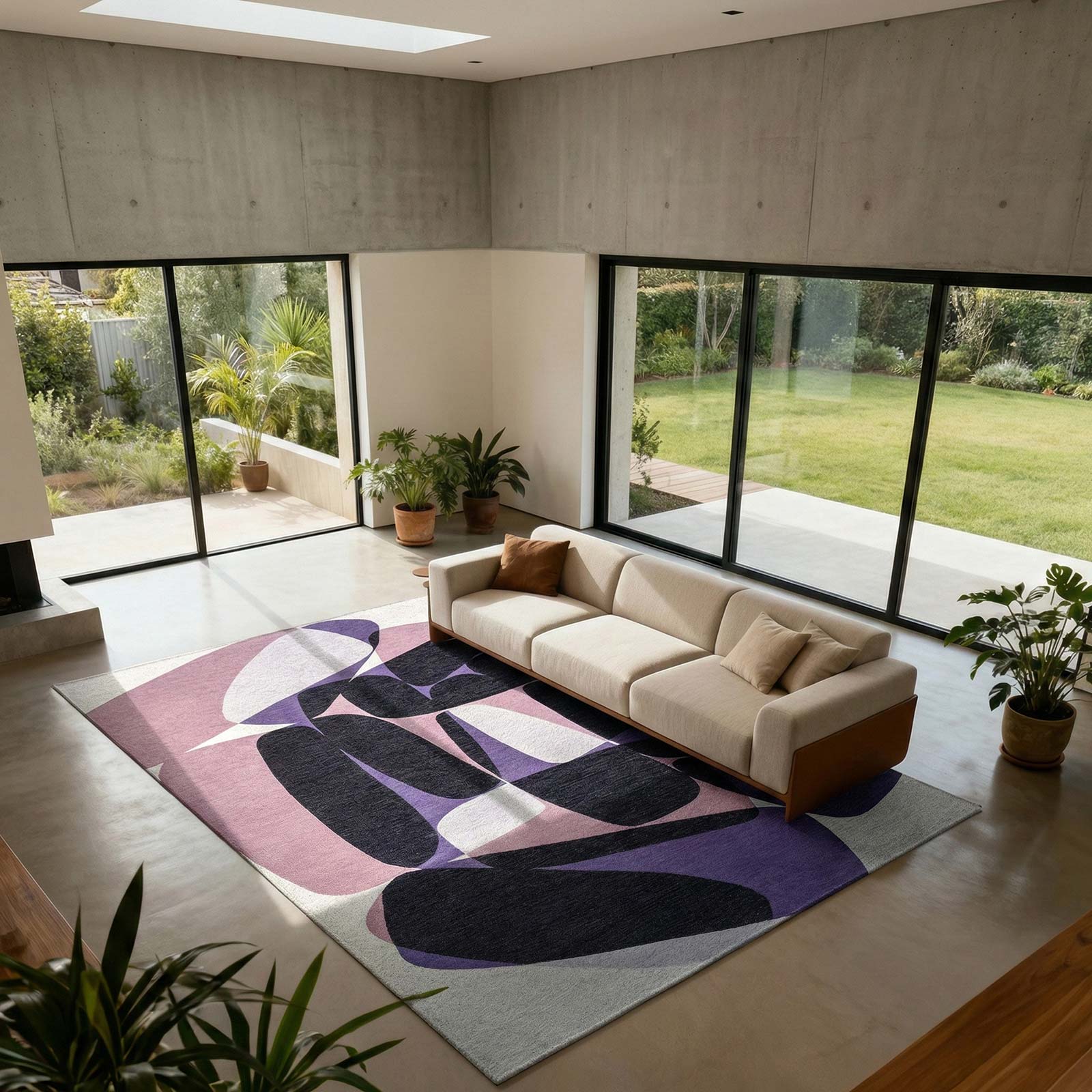 Louis De Poortere rug Gallery 2086 Stones Eclipse interior
