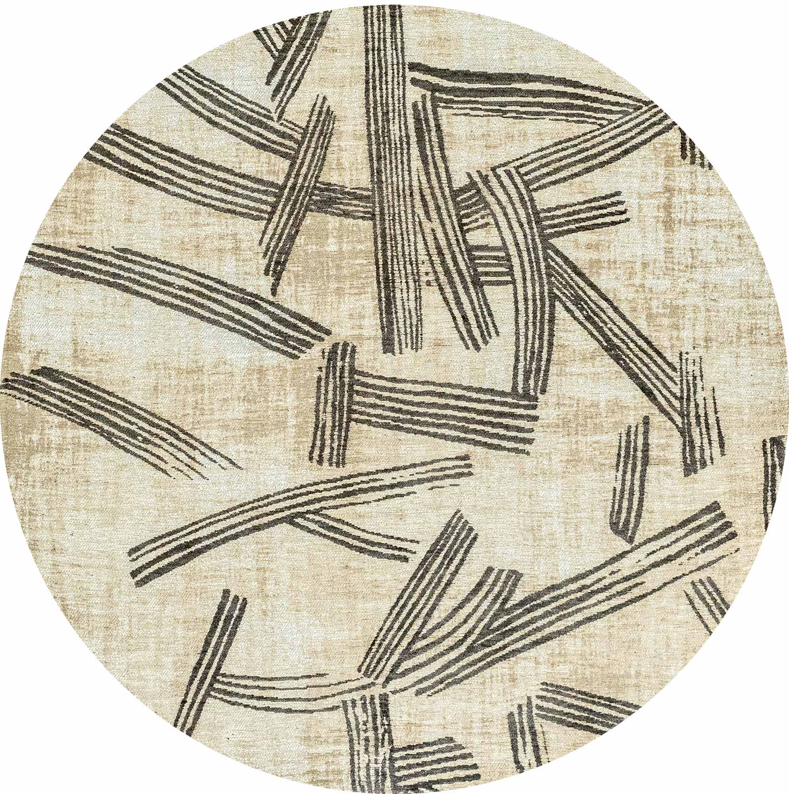 Louis De Poortere rug Meditation 2067 Kanji Slate round