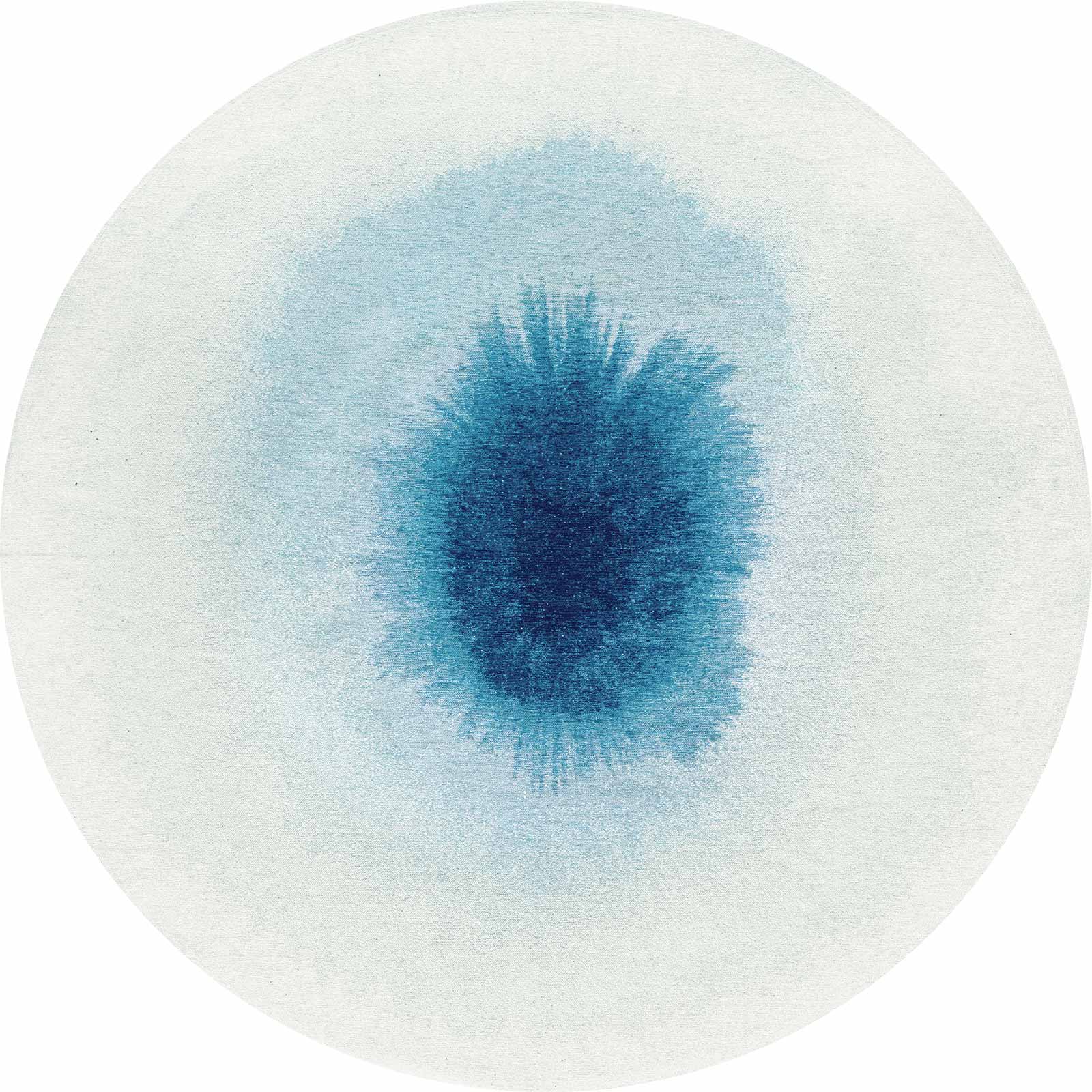 Louis De Poortere rug Meditation 2102 Drop Dream In Blue round