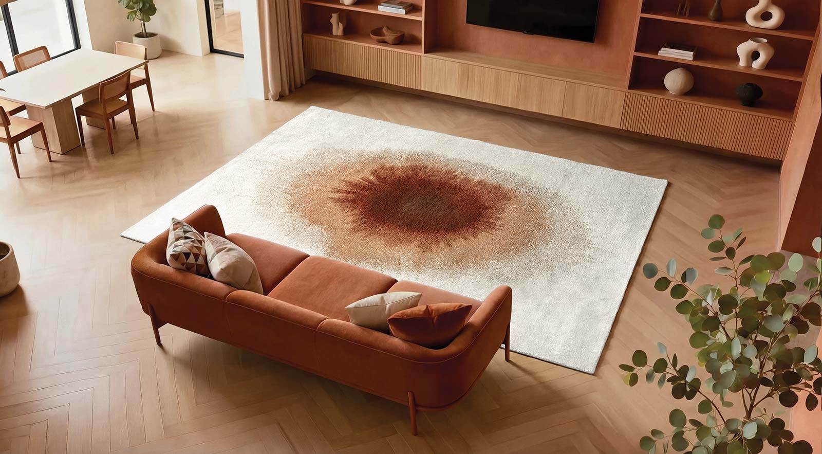 Louis De Poortere rug Meditation 2106 Drop Indian Snow interior 2